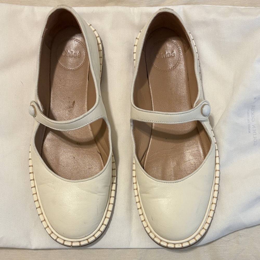Cream Mary Jane Chloe Women's Shoes